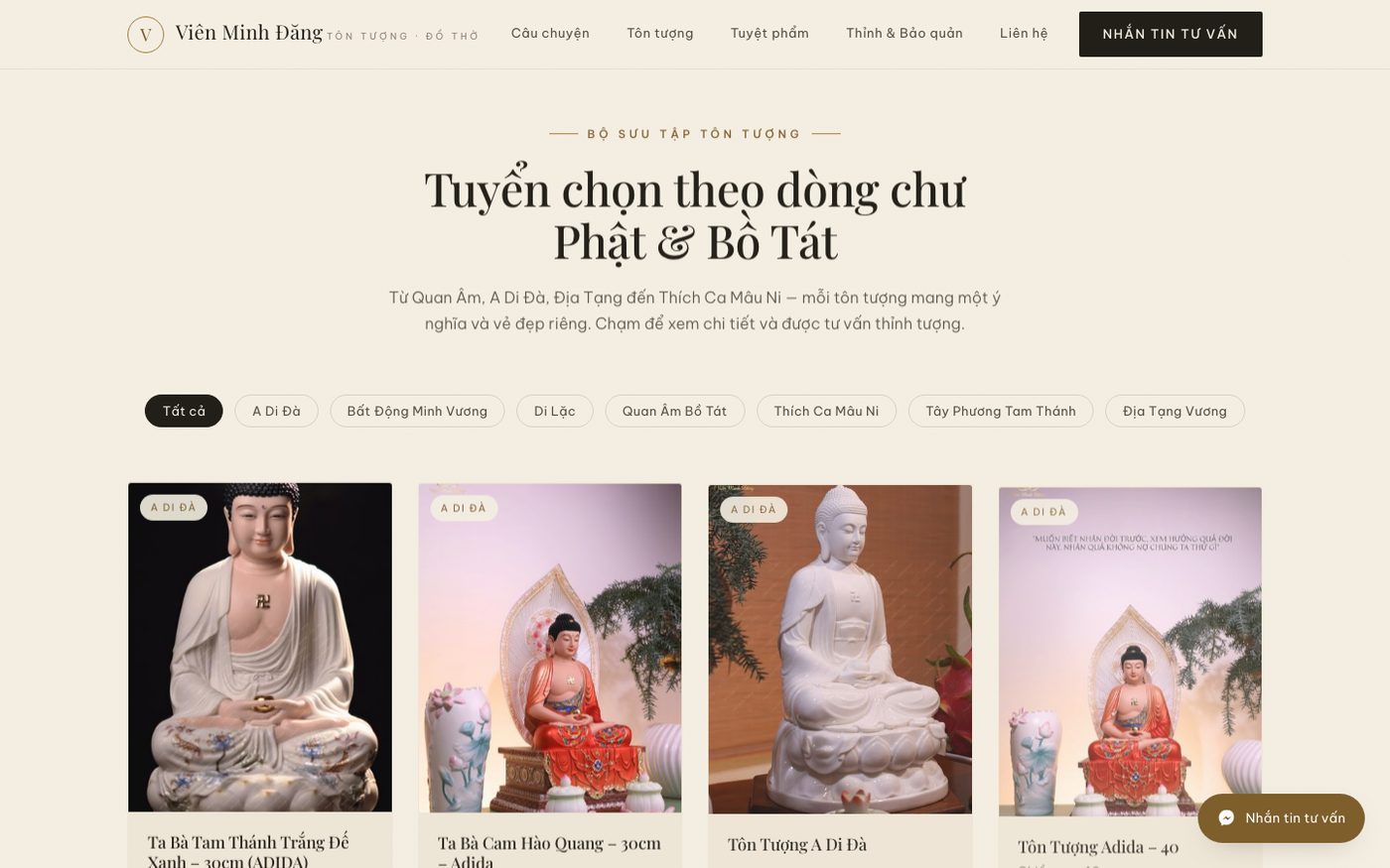 Demo — bộ sưu tập sản phẩm
